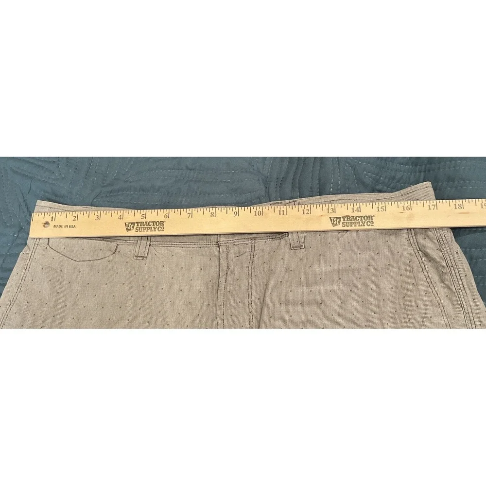 Banana Republic Mens 34 Aiden Short Urban Grey Micro Pattern Crosses Preppy